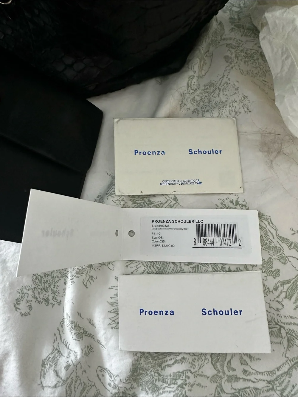 Proenza Schouler Python Bucket Bag